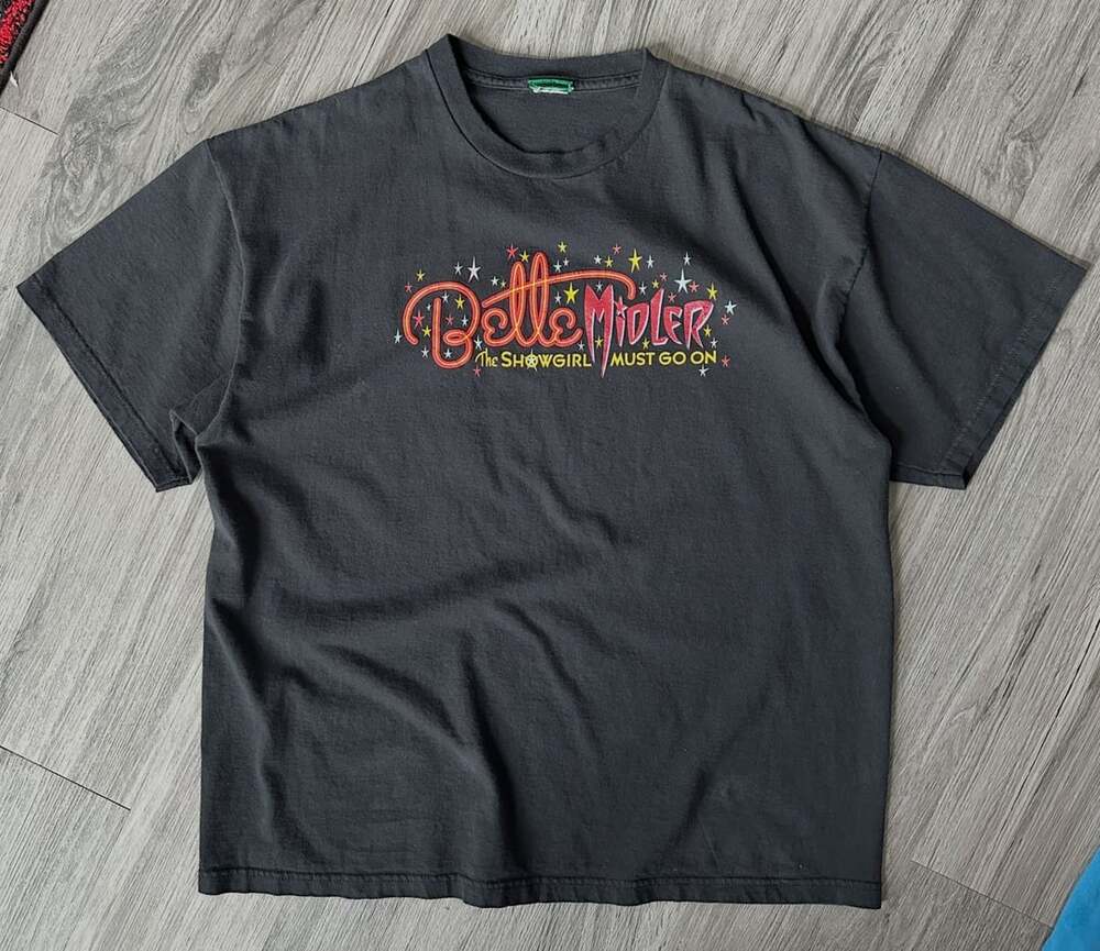 Bette Midler The Showgirl Must Go On Tour T-Shirt Black